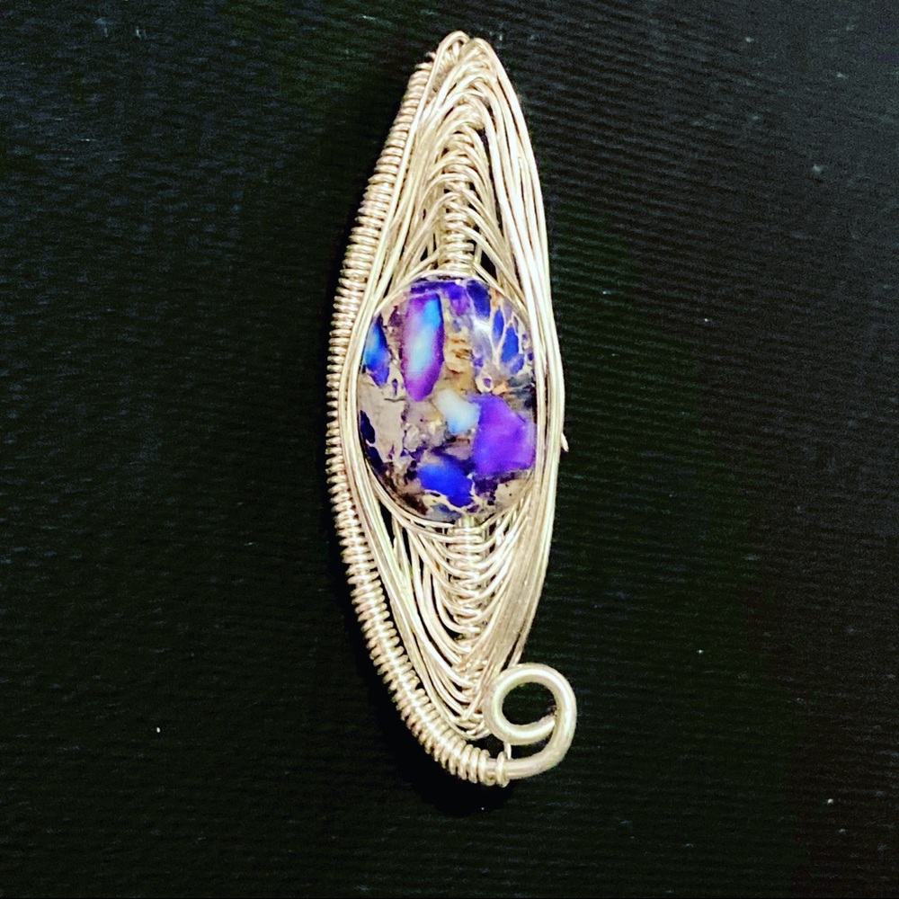 Wire wrapped pendant